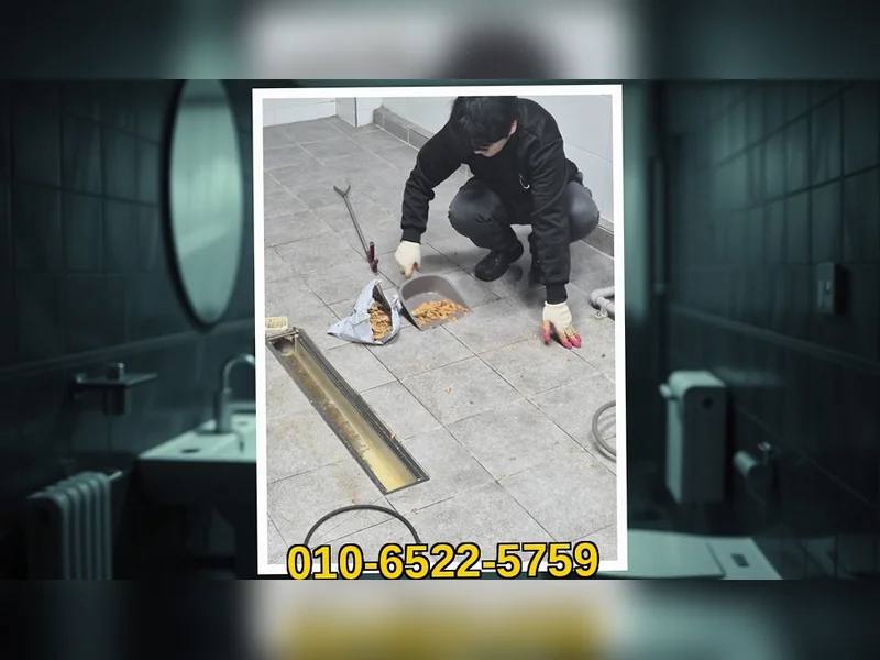 인천 중구 주방 배관막힘 세척업체 블루라인 배관케어 현장 시공 2
