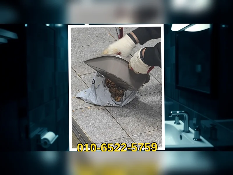 대치 대치동 오수관 통수작업 블루라인 배관케어 현장 시공 5
