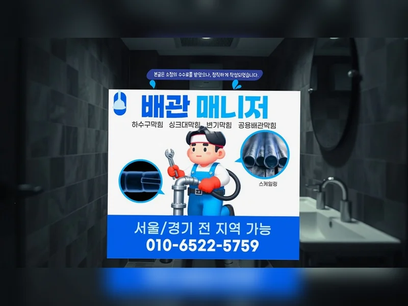 기흥 상갈동 하수구막힘 전화 접수 블루라인 배관케어 현장 시공 5